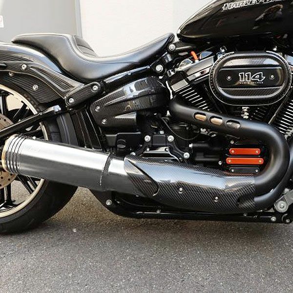 M8ソフテイル ベビーバズーカ フルエキ ブラック モーターステージ 18  