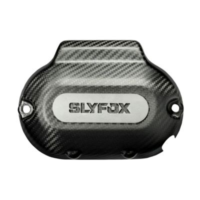 M8 ツーリング カーボンファイバー トランスミッションサイドカバー (マット仕上げ) SLYFOX