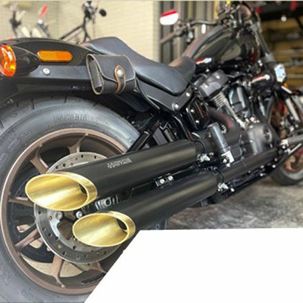 M8ソフテイル ベビーバズーカ フルエキ ブラック モーターステージ 18  