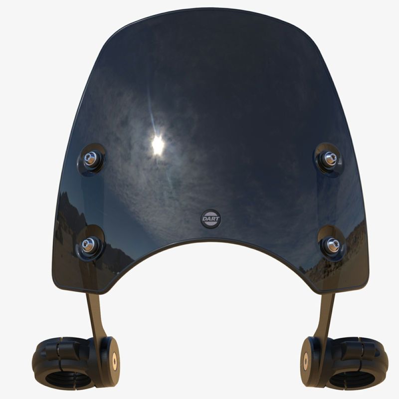 ソフテイル41㎜フォーク用 シリーズ3・フライスクリーン (ブラック) DART ソフテイル ブラックライン 41㎜フォーク用 シリーズ3・フライ