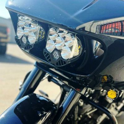 2015年以降 ロードグライド Baja Designs LP6 Pro ヘッドライトキット ホワイト Cali Raised Moto