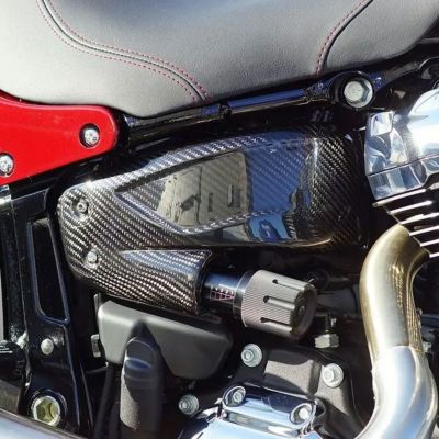 M8ソフテイル カーボンサイドカバーセット (リモートアジャスターノブ用) ノイズ