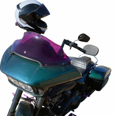 クロックワークス KOLOR FLARE ウインドシールド 9インチ パープル 2015以降ロードグライド