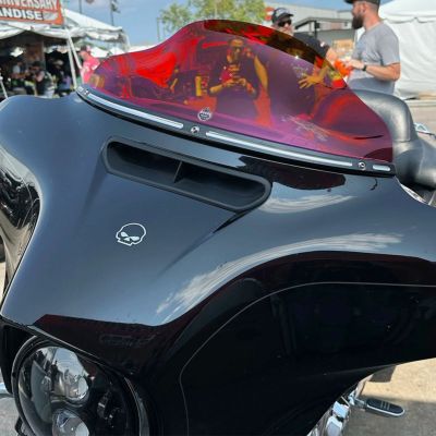 クロックワークス KOLOR FLARE ウインドシールド 6.5インチ レッド クロックワークス