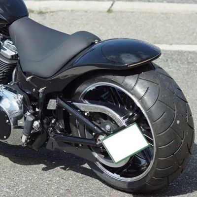 M8ソフテイル ブレイクアウト、ファットボーイ ショートリアフェンダー （レッドレンズ/ウインカー有り) ノイズ