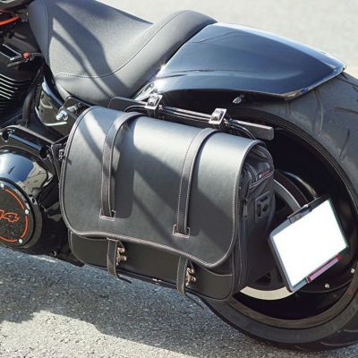 M8ソフテイル ブレイクアウト、ファットボーイ、FXDR114 デタッチャブル・サイドバッグステーKIT (ショートリアフェンダー用) ノイズ