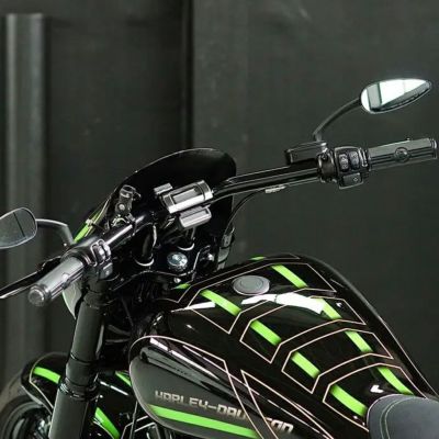 M8ソフテイル ブレイクアウト カスタムハンドルバー (ブラック) ノイズ