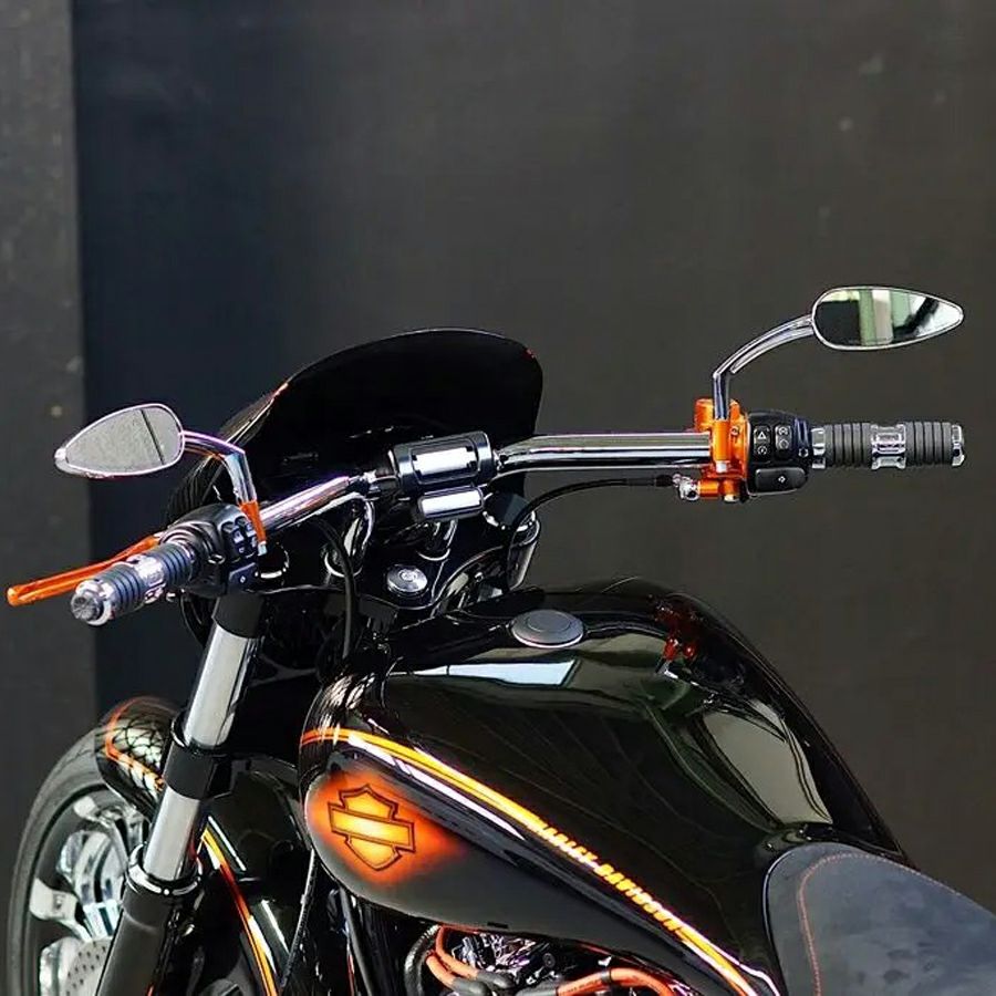 M8ソフテイル ブレイクアウト カスタムハンドルバー (クローム) ノイズ 