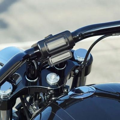 M8ソフテイル ローライダーST、ブレイクアウト、ストリートボブ バーマウントメーターケース (ブラック) ノイズ