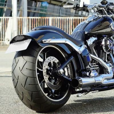 ソフテイル ブレイクアウト、ファットボーイ テールライト付リアフェンダー (スモークレンズ) ノイズ