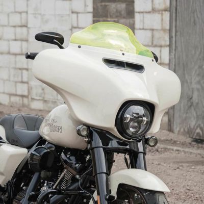クロックワークス KOLOR FLARE ウインドシールド 6.5インチ イエローアイス 2014以降 FLHT、FLHX