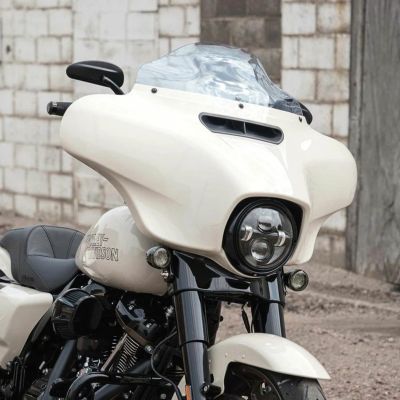 クロックワークス KOLOR FLARE ウインドシールド 6.5インチ ブルーアイス 2014以降 FLHT、FLHX
