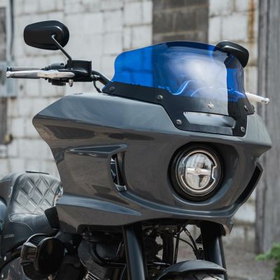 クロックワークス KOLOR FLARE ウインドシールド 6インチ ブルー FXLRST、FXRST
