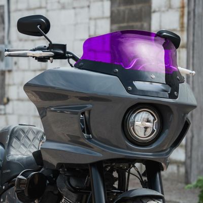 クロックワークス KOLOR FLARE ウインドシールド 6インチ パープル FXLRST、FXRST