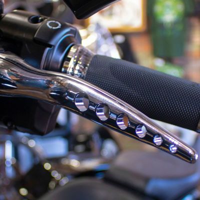 Paul Yaffe レーシング・ハンドレバー (クローム) 【ハーレー M8ソフテイル】