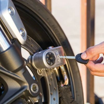 ABUS GRANIT 8008 DETECTO XPLUS アラーム付防犯ブレーキディスクロック (グレー)