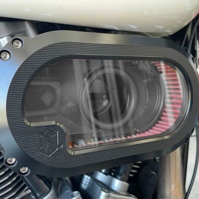 KEN'S FACTORY Next level エアークリーナーキット ブラックアルマイト M8ツーリング、ソフテイル