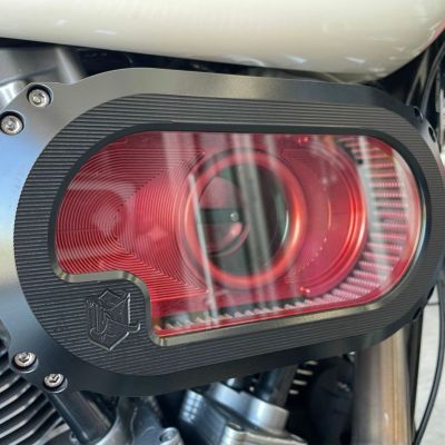 KEN'S FACTORY Next level エアークリーナーキット ブラック/レッド M8ツーリング、ソフテイル