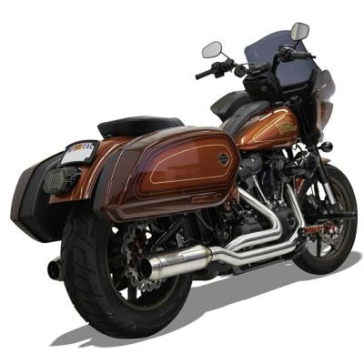 Bassani True Dual 左右2本出し・2-2 フルエキゾーストマフラー 【M8 ローライダーS/ST、スポーツグライド、ストリートボブ】