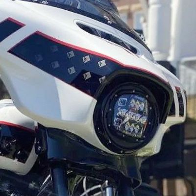 KLEENMOTO RIGID ADAPT XP LEDヘッドライト 取り付けブラケット、ハーネスキット 2014以降ストリートグライド