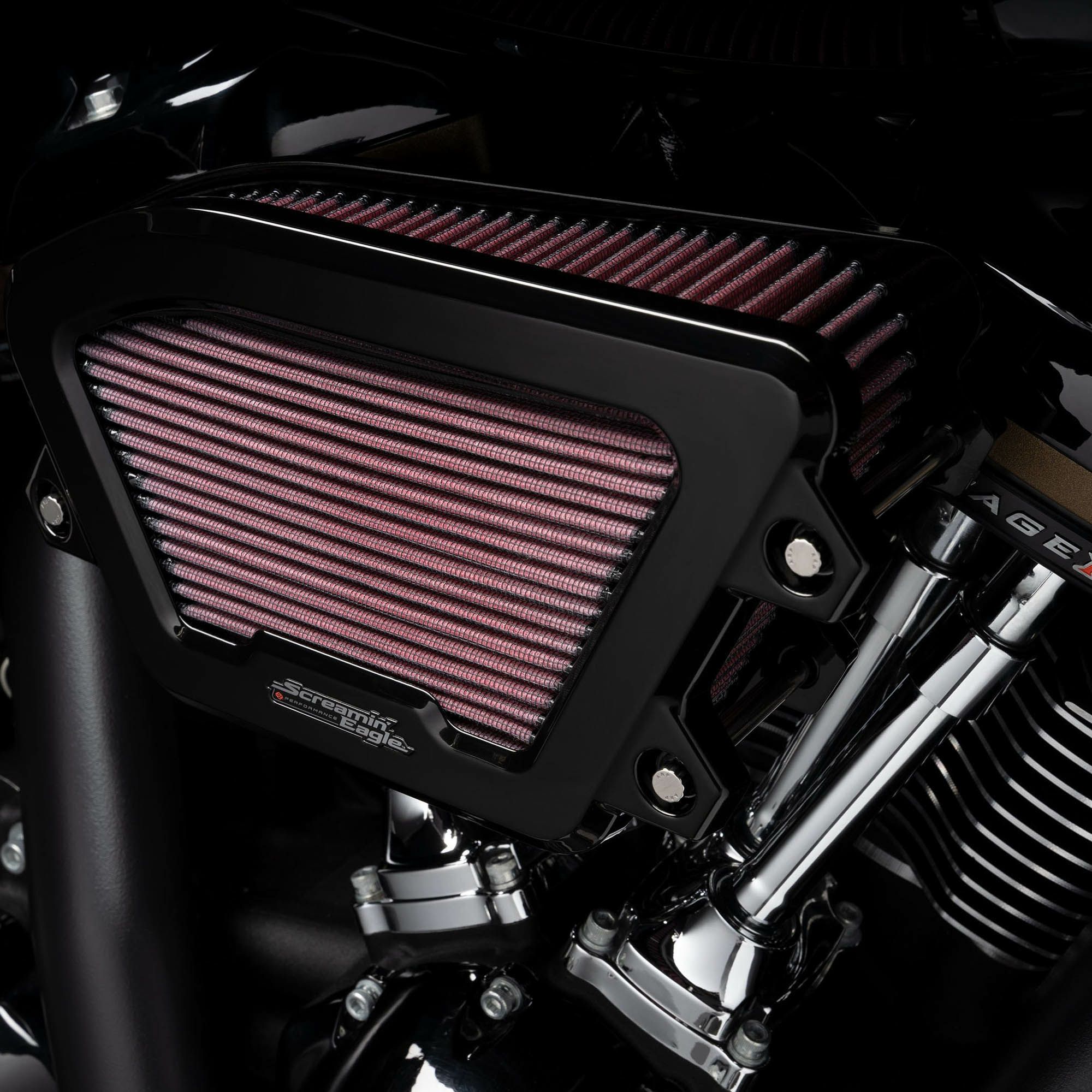 Screamin Eagle エクストリームウェッジ・ハイフローエアクリーナー 