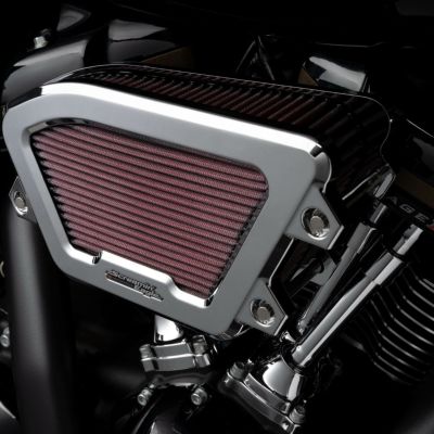 Screamin Eagle エクストリームウェッジ・ハイフローエアクリーナー (クローム) 【M8 ツーリング、ソフテイル、トライク】