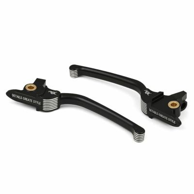MXスタイル アジャスタブル レバー左右セット SHORTY ブラック