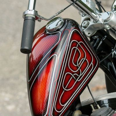 MOTO IRON カムロック式ガスキャップ (クローム) 【1936～1982 ハーレー】