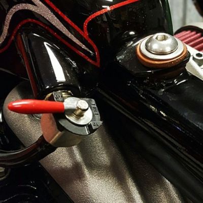 MOTO IRON 1/4NPT フューエルコック 90度