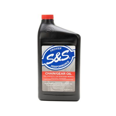 S&S ハイパフォーマンス Synthetic（化学合成）スポーツスター用チェーン/ギアオイル 1クオート