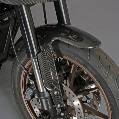 SPEEDRA ドライカーボン フロントフェンダー （フォージドカーボン/艶消し） 【M8 ローライダーS/ST】