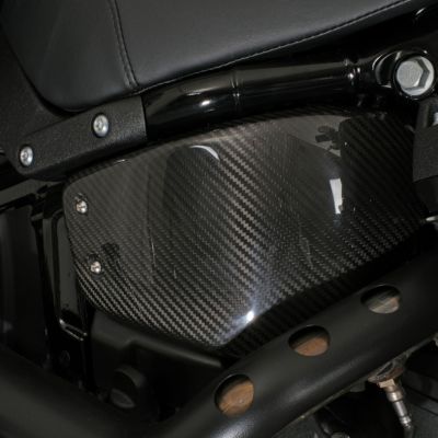 SPEEDRA ドライカーボン サイドカバー （綾織り/艶消し） 【M8 ローライダーS/ST、ストリートボブ】