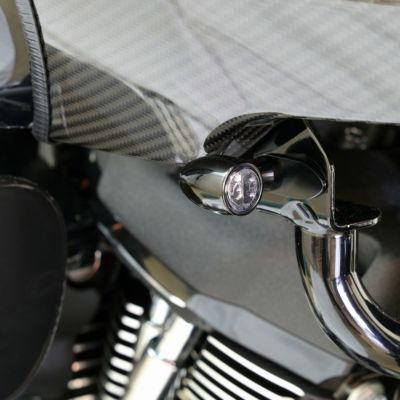 SPEEDRA アルミ フロントウィンカーステー 【M8 ローライダーST、エルディアブロ】