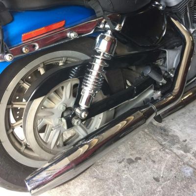 Drag Specialties リアサスペンション 11.5インチ (クローム) 【2004～2021 スポーツスター】