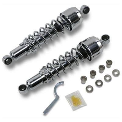 Drag Specialties リアサスペンション 13インチ (クローム) 【1979～2003 スポーツスター、FXR】