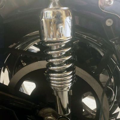 Drag Specialties リアサスペンション 11インチ (クローム) 【ツーリング】