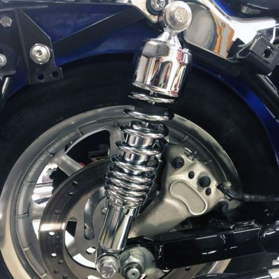 Drag Specialties リアサスペンション 13インチ (クローム) 【ツーリング】