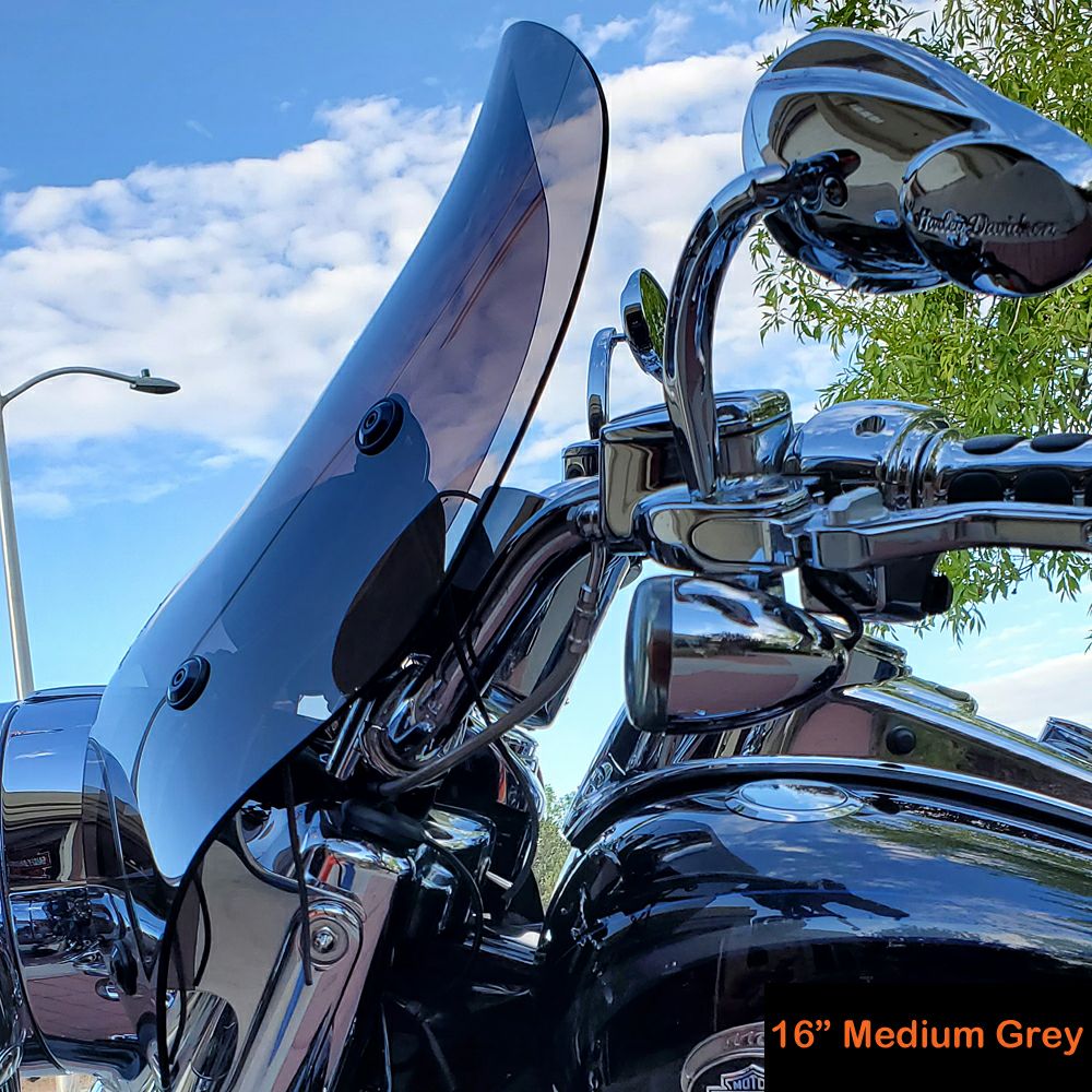 FREEDOM SHIELDS CVOロードキング ウインドスプリッター ウインドシールド ミディアムグレー FLHR 3