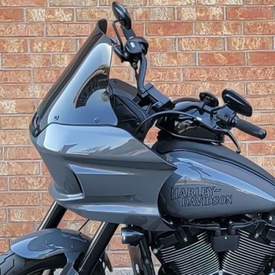 ローライダーST ベント付ウィンドシールド Xラージ (ダークグレー) Clearview Shields